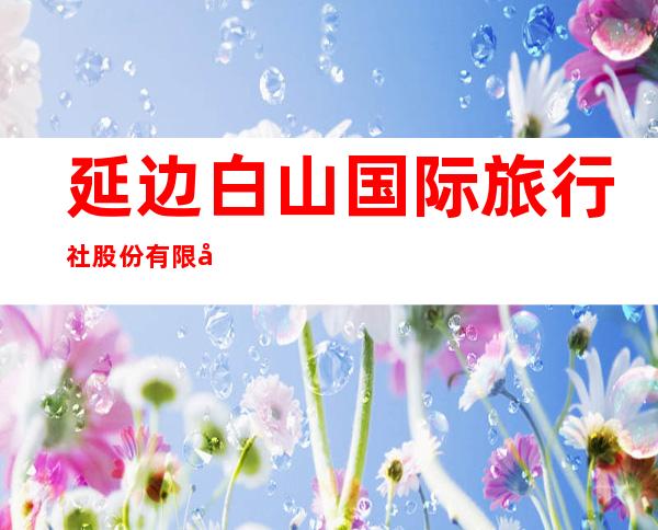 延边白山国际旅行社股份有限公司